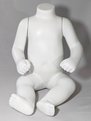 MN-SK71LTP #B Sitting Baby Headless Mannequin (Size 3m-6m) (LESS THAN PERFECT, FINAL SALE)