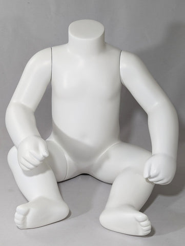 MN-SK72LTP #D Sitting Baby Headless Mannequin (Size 6m-9m) (LESS THAN PERFECT, FINAL SALE)