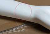 MN-SIL-R Silvestri Female White Mannequin RIGHT Arm and Hand, Magnetic Shoulder Plate (LESS THAN PERFECT, FINAL SALE)