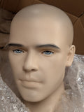 MN-M3LTP #B Euro Male Mannequin with Hyper Realistic Facial Features (LESS THAN PERFECT, FINAL SALE)