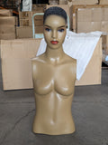 MN-139LTP #A African American Female Fashion Mannequin with Molded Hair (LESS THAN PERFECT, FINAL SALE)