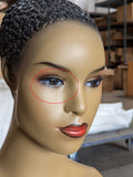 MN-139LTP #A African American Female Fashion Mannequin with Molded Hair (LESS THAN PERFECT, FINAL SALE)