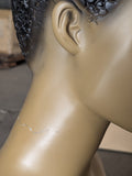 MN-139LTP #A African American Female Fashion Mannequin with Molded Hair (LESS THAN PERFECT, FINAL SALE)