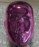 MN-442LTP #E Chrome Pink Female Abstract Mannequin Head Display with Pierced Ears (LESS THAN PERFECT, FINAL SALE)