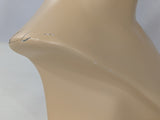 MN-175LTP #A V-Neck Male Fleshtone Mannequin Head Form with Realistic Features (LESS THAN PERFECT, FINAL SALE)