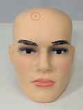 MN-598LTP #A Male Plastic Realistic Face Mannequin Head Wig Hat Display (LESS THAN PERFECT, FINAL SALE)