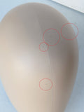 MN-EHM-LTP #A Plastic Skintone Male Egghead Attachment for Mannequins (LESS THAN PERFECT, FINAL SALE)