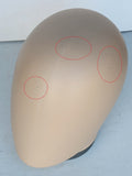 MN-EHM-LTP #A Plastic Skintone Male Egghead Attachment for Mannequins (LESS THAN PERFECT, FINAL SALE)