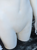 MN-248 (USED) White Plastic 3/4 Torso Female Upper Body Torso Mannequin Form with Removable Head (FINAL SALE)