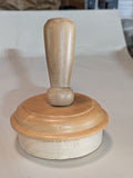 MA-043LTP Large Fairmont Slanted Finial Wood Neck Block Cap for French Dress Forms (LESS THAN PERFECT, FINAL SALE)
