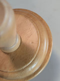 MA-043LTP Large Fairmont Slanted Finial Wood Neck Block Cap for French Dress Forms (LESS THAN PERFECT, FINAL SALE)