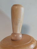 MA-043LTP Large Fairmont Slanted Finial Wood Neck Block Cap for French Dress Forms (LESS THAN PERFECT, FINAL SALE)