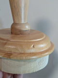MA-043LTP Large Fairmont Slanted Finial Wood Neck Block Cap for French Dress Forms (LESS THAN PERFECT, FINAL SALE)