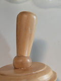 MA-043LTP Large Fairmont Slanted Finial Wood Neck Block Cap for French Dress Forms (LESS THAN PERFECT, FINAL SALE)