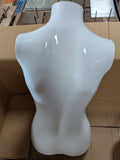 MN-450 (USED) #A Glossy White Plastic Egghead Female Full Body Mannequin with Removable Head (FINAL SALE)