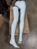 MN-450 (USED) #A Glossy White Plastic Egghead Female Full Body Mannequin with Removable Head (FINAL SALE)