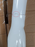 MN-450 (USED) #A Glossy White Plastic Egghead Female Full Body Mannequin with Removable Head (FINAL SALE)