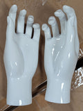 MN-450 (USED) #B Glossy White Plastic Egghead Female Full Body Mannequin with Removable Head (FINAL SALE)