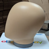 MN-EHM-LTP #C Plastic Skintone Male Egghead Attachment for Mannequins (LESS THAN PERFECT, FINAL SALE)