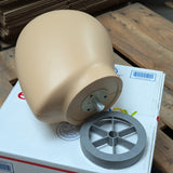MN-EHM-LTP #C Plastic Skintone Male Egghead Attachment for Mannequins (LESS THAN PERFECT, FINAL SALE)