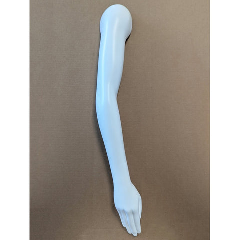 MN-SIL-R Silvestri Female White Mannequin RIGHT Arm and Hand, Magnetic Shoulder Plate