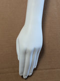 MN-SIL-L Silvestri Female White Mannequin LEFT Arm and Hand, Magnetic Shoulder Plate