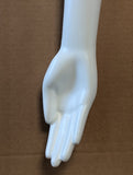 MN-SIL-R Silvestri Female White Mannequin RIGHT Arm and Hand, Magnetic Shoulder Plate