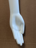 MN-SIL-L Silvestri Female White Mannequin LEFT Arm and Hand, Magnetic Shoulder Plate