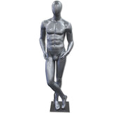 AF-193 Glossy Abstract Male Egghead Mannequin - DisplayImporter