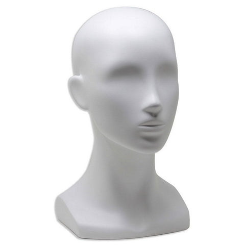 AF-241 Abstract Female Mannequin Head Form with Ears – DisplayImporter