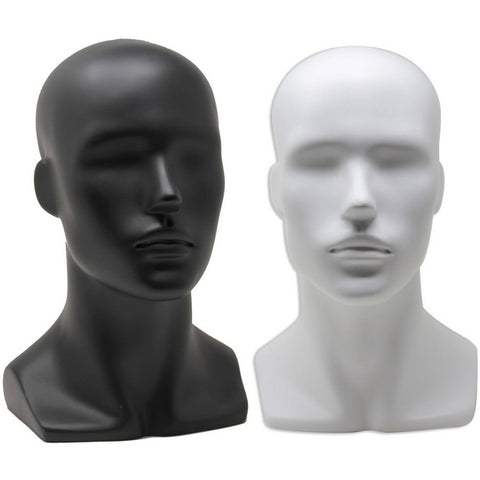 MN-G2 Plastic Male Realistic Head Attachment for Mannequins/Forms