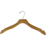 AF-HW1111 17" Notched Wood Dress & Top Hanger - Pack of 100