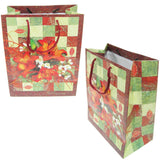 BG-035 Garden Flowers Rope Tote Party Favor Gift Bags 4.25" x 6.25"