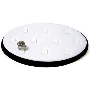 DS-047 10 Tab Oval Ring Jewelry Display Board - DisplayImporter