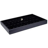 DS-057LTP White Leatherette 40 Tab Ring/Pendant Jewelry Display Tray (LESS THAN PERFECT, FINAL SALE)