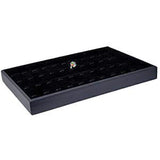 DS-057 40 Tab Black Velvet/Leatherette Ring/Pendant Jewelry Display Tray