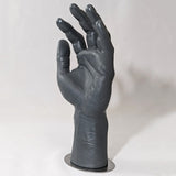DS-192 Left Male Hyper Realistic Glove, Watch, Jewelry Display Mannequin Hand, Magnetic Bottom with Base
