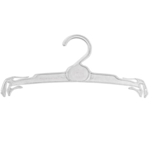 HG-018 10" Clear Plastic Bra/Panties/Lingerie Hanger - Pack of 50