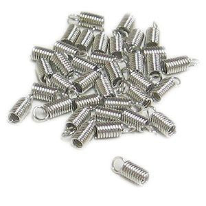 JS-011 Spring Cord End Cap Jewelry Findings - 200 pcs - DisplayImporter