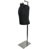 MA-044 51"-77" Chrome Metal Costumer Display Stand for Hanging Forms - DisplayImporter