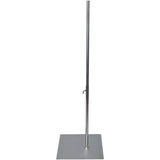 MA-052 Rectangular Flat Dress Form Mannequin Base with Pole - DisplayImporter