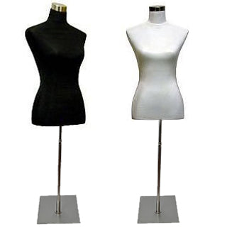 MN-025 Female Jersey Covered Dress Form Mannequin with Base