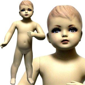 MN-034 Standing Baby Toddler Fleshtone Mannequin 30.5" - DisplayImporter