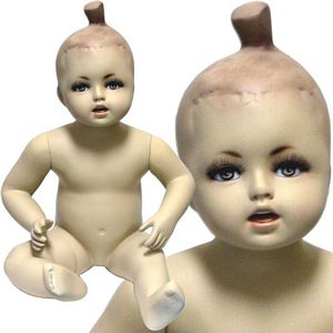 MN-038 Sitting Baby Toddler Fleshtone Mannequin - DisplayImporter