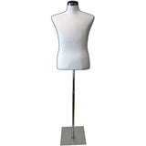 MN-113 Male Jersey Covered Dress Form Mannequin with Base