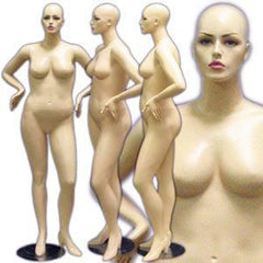 MN-445A Plastic Busty Female Full Body Mannequin with Removable Realistic  Head (FREE WIG PROMO)