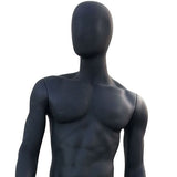 MN-169 Egghead Standing Masculine Male Mannequin with Base - DisplayImporter
