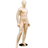 MN-169 Egghead Standing Masculine Male Mannequin with Base - DisplayImporter