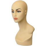 MN-174 Female Mannequin Head Form with Pierced Ears - DisplayImporter