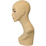 MN-174 Female Mannequin Head Form with Pierced Ears - DisplayImporter